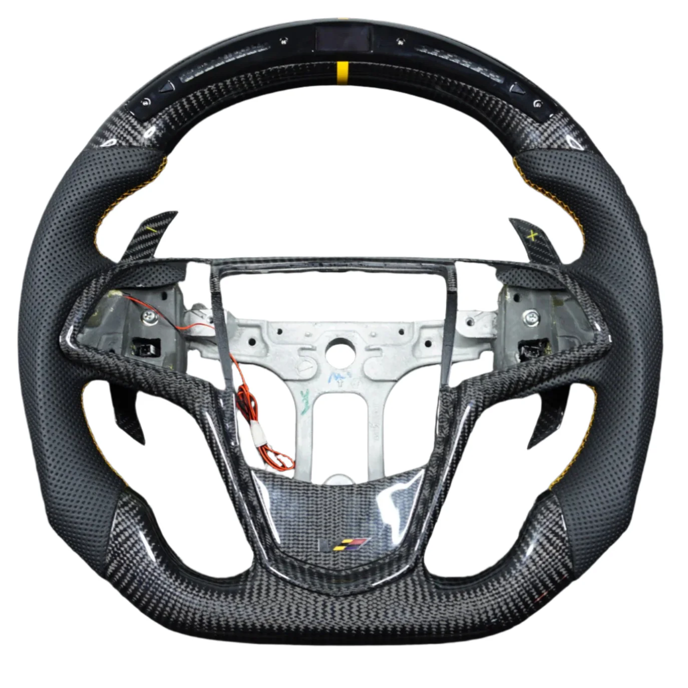 2013-2020 Cadillac CTS/ATS Carbon Fiber LED Steering Wheel - Image 6