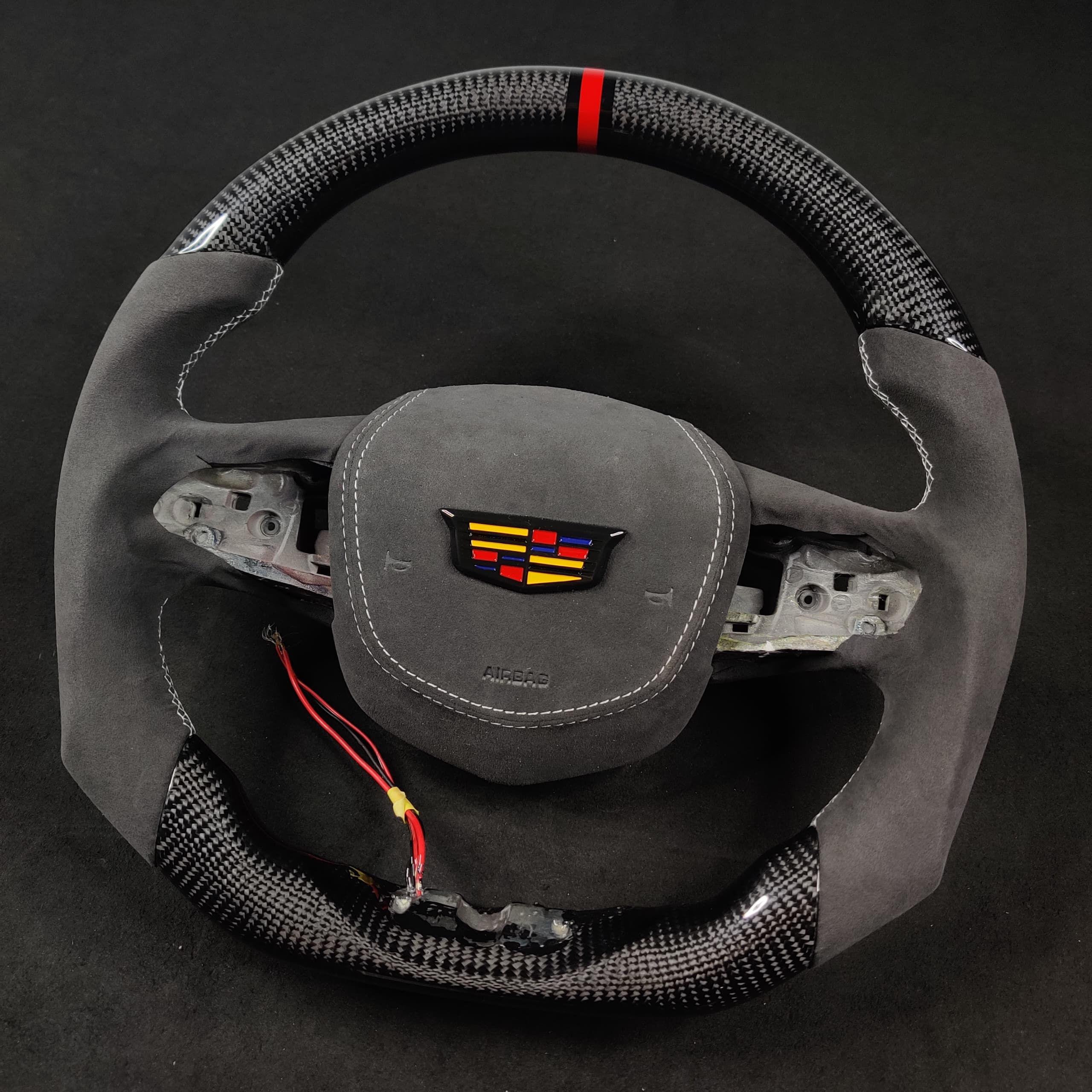 2020-2026+ Cadillac CT4/CT5 Blackwing Carbon Fiber LED Steering Wheel - Image 3