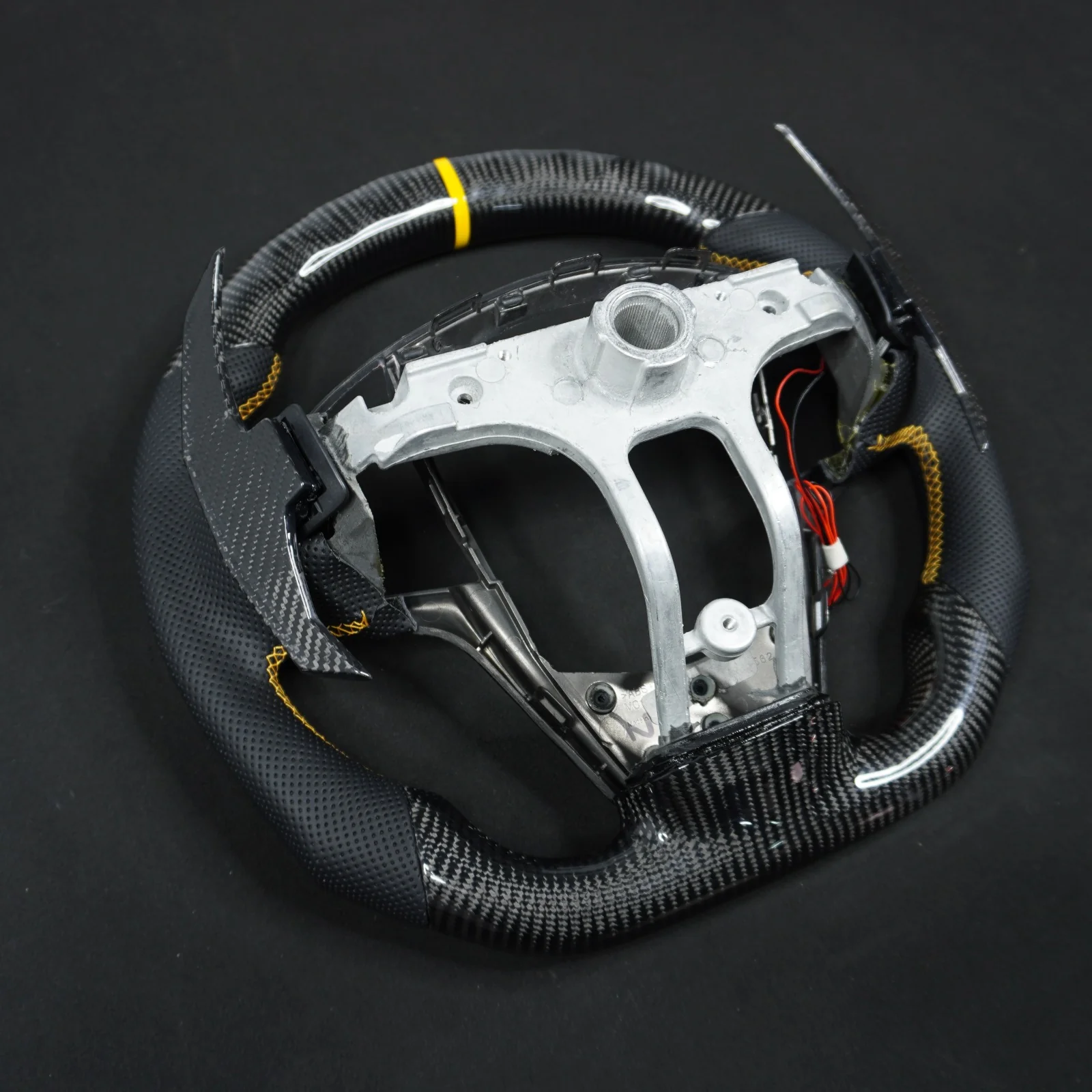 2013-2020 Cadillac CTS/ATS Carbon Fiber LED Steering Wheel - Image 12