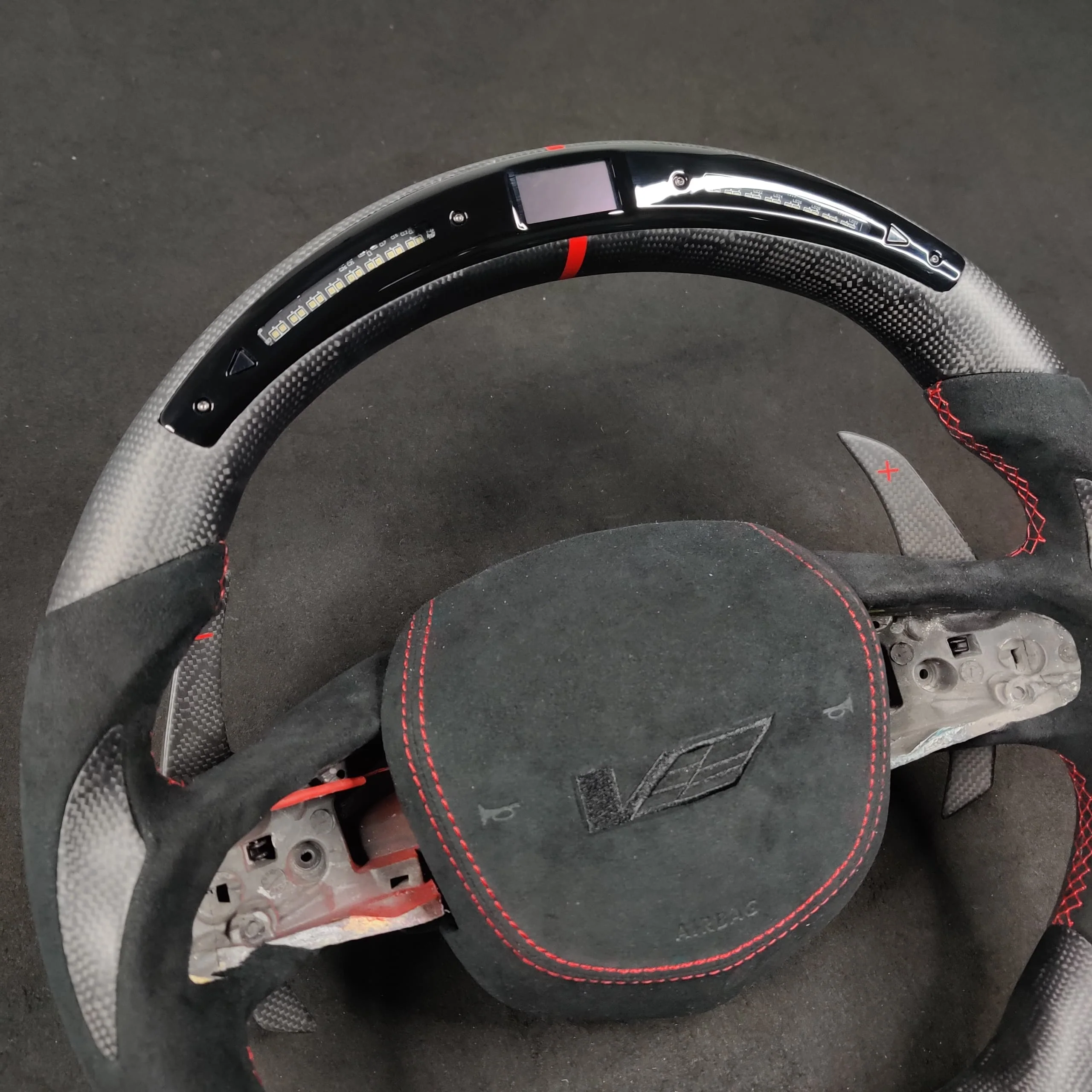 2020-2026+ Cadillac CT4/CT5 Blackwing Carbon Fiber LED Steering Wheel - Image 4