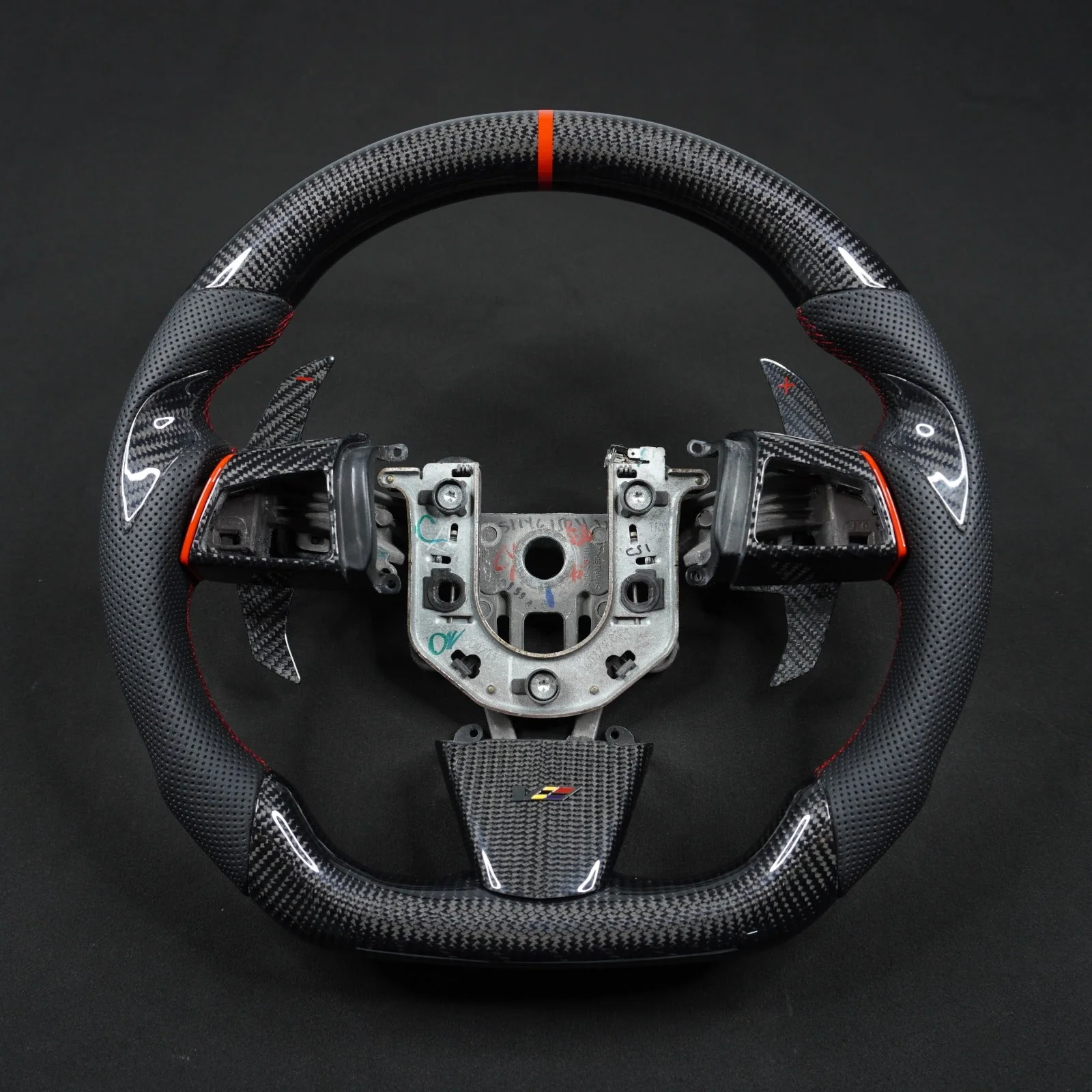 2013-2020 Cadillac CTS/ATS Carbon Fiber LED Steering Wheel - Image 18