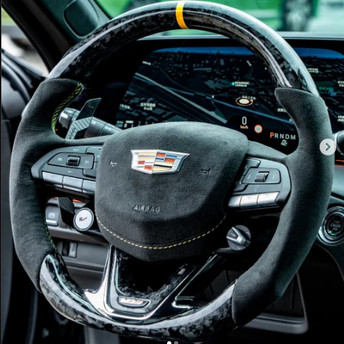 2020-2026+ Cadillac CT4/CT5 Blackwing Carbon Fiber LED Steering Wheel - Image 6