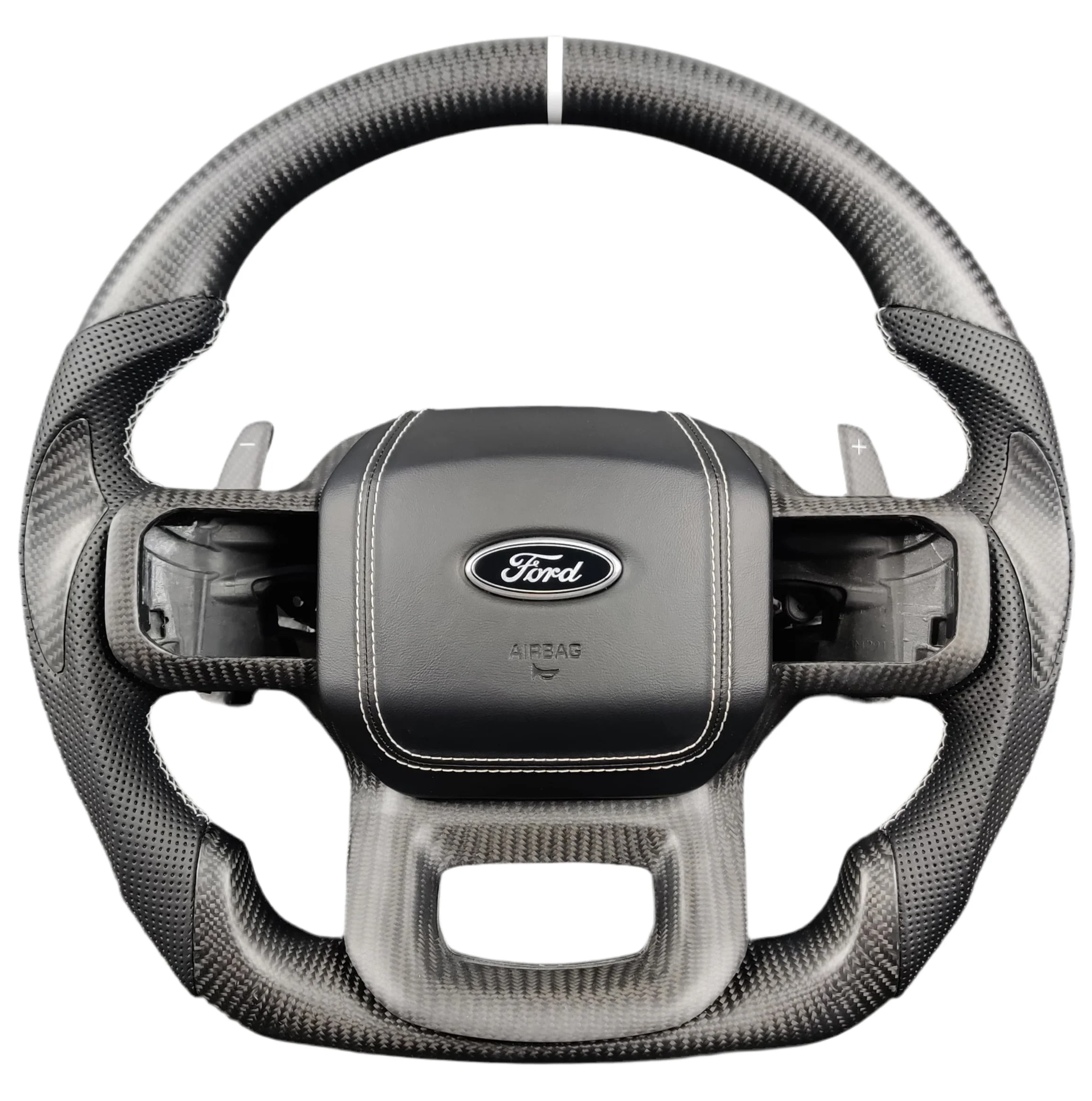 2020-2026+ GMC Sierra 1500 2500 HD Custom Carbon Fiber Steering Wheel - Image 25