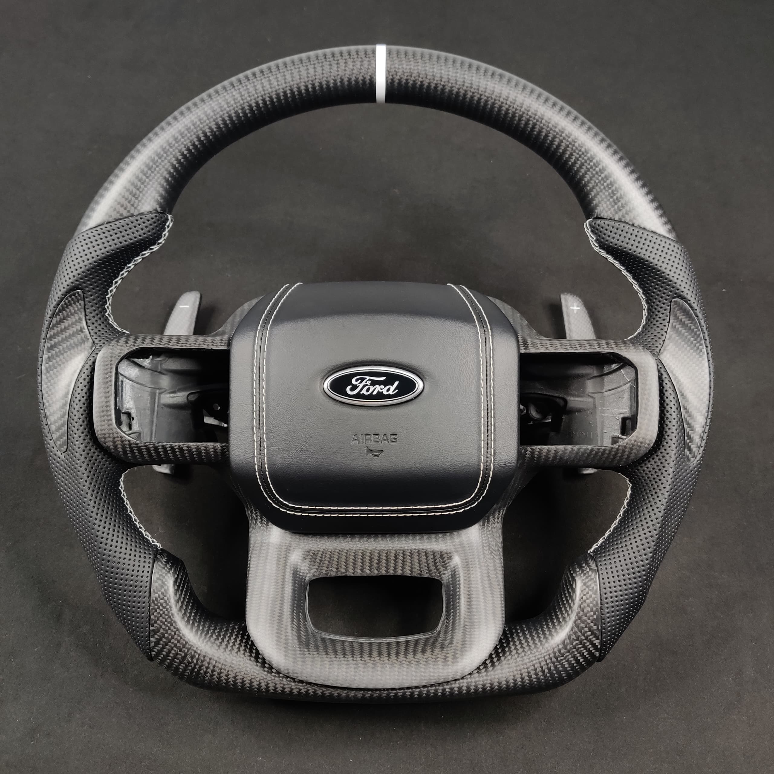 2023-2026+ Ford Super Duty F250 Custom Carbon Fiber Steering Wheel - Image 21