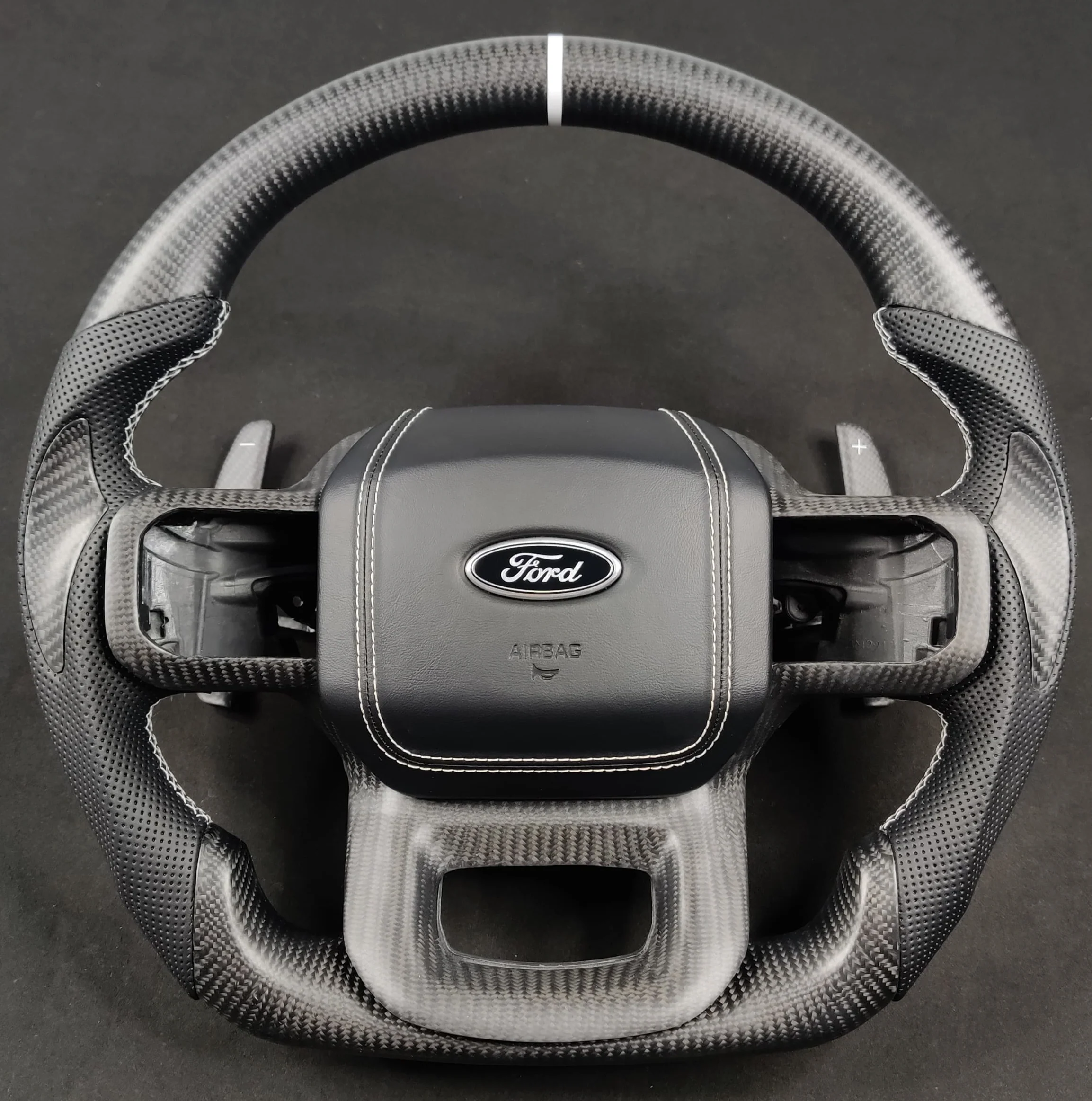 2023-2026+ Ford Super Duty F250 Custom Carbon Fiber Steering Wheel - Image 47