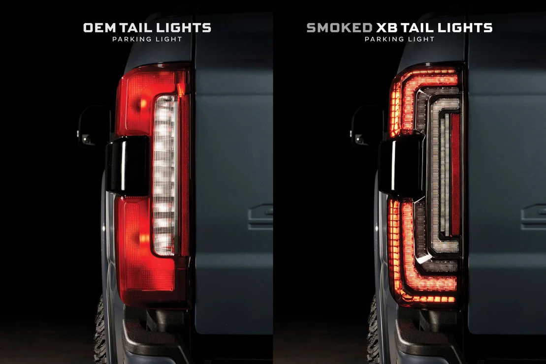 2023-2026+ Ford Super Duty F250 Red Smoked LED Tail Lights - Image 11