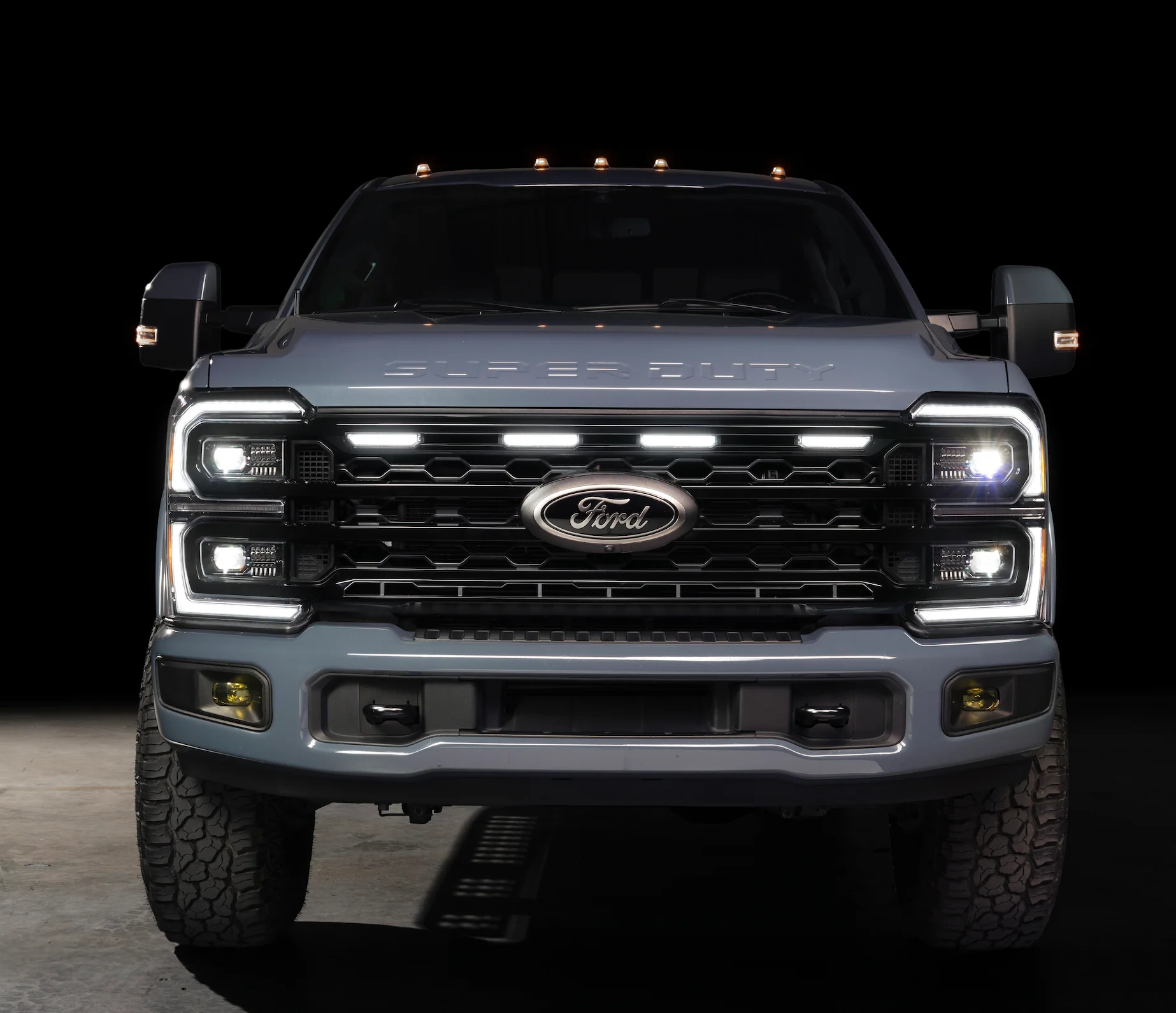 2023-2026+ Ford Super Duty White Amber LED XBG Grill Light Assembly - Image 16