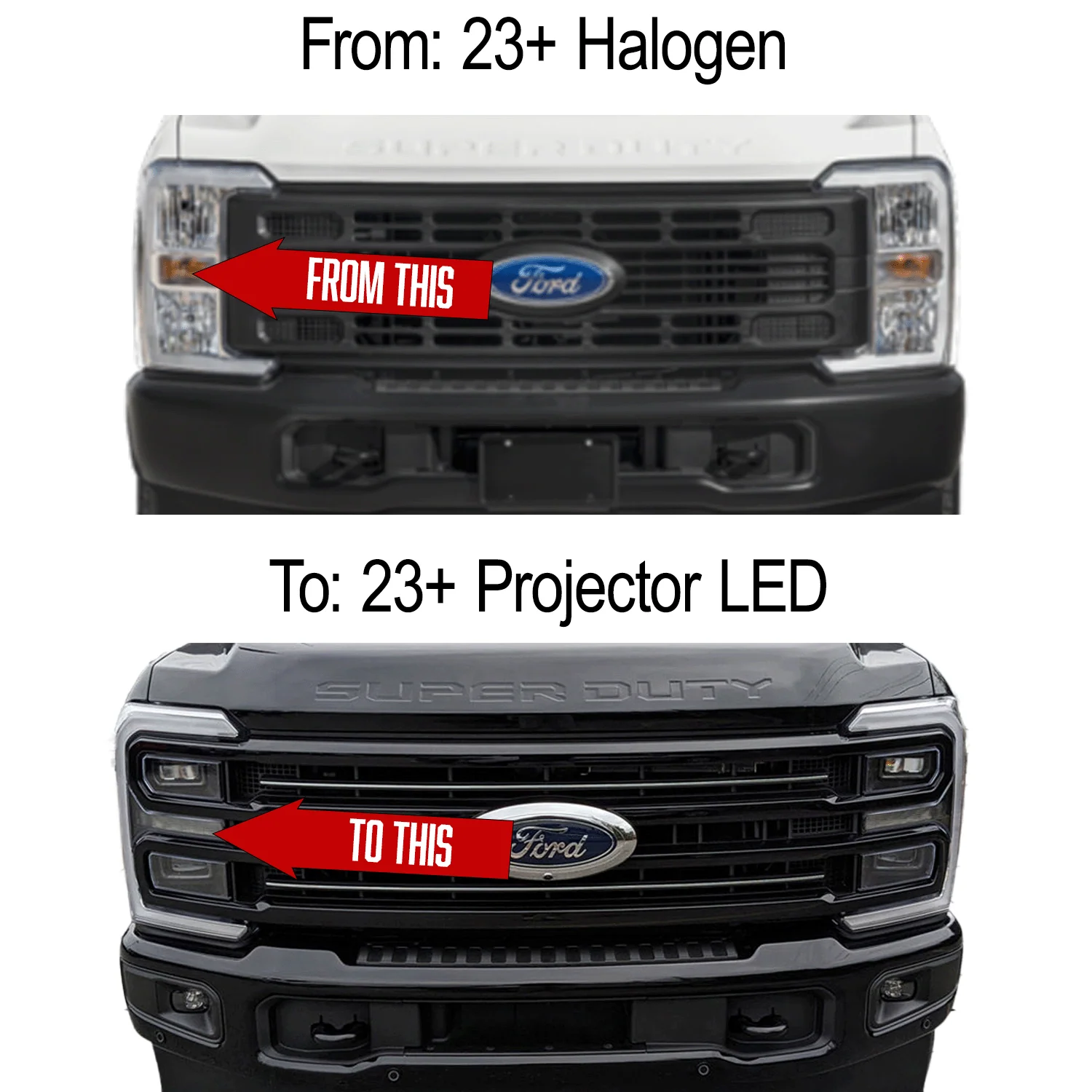 2023-2026+ Ford Super Duty LED Headlight Conversion Kit - Image 3