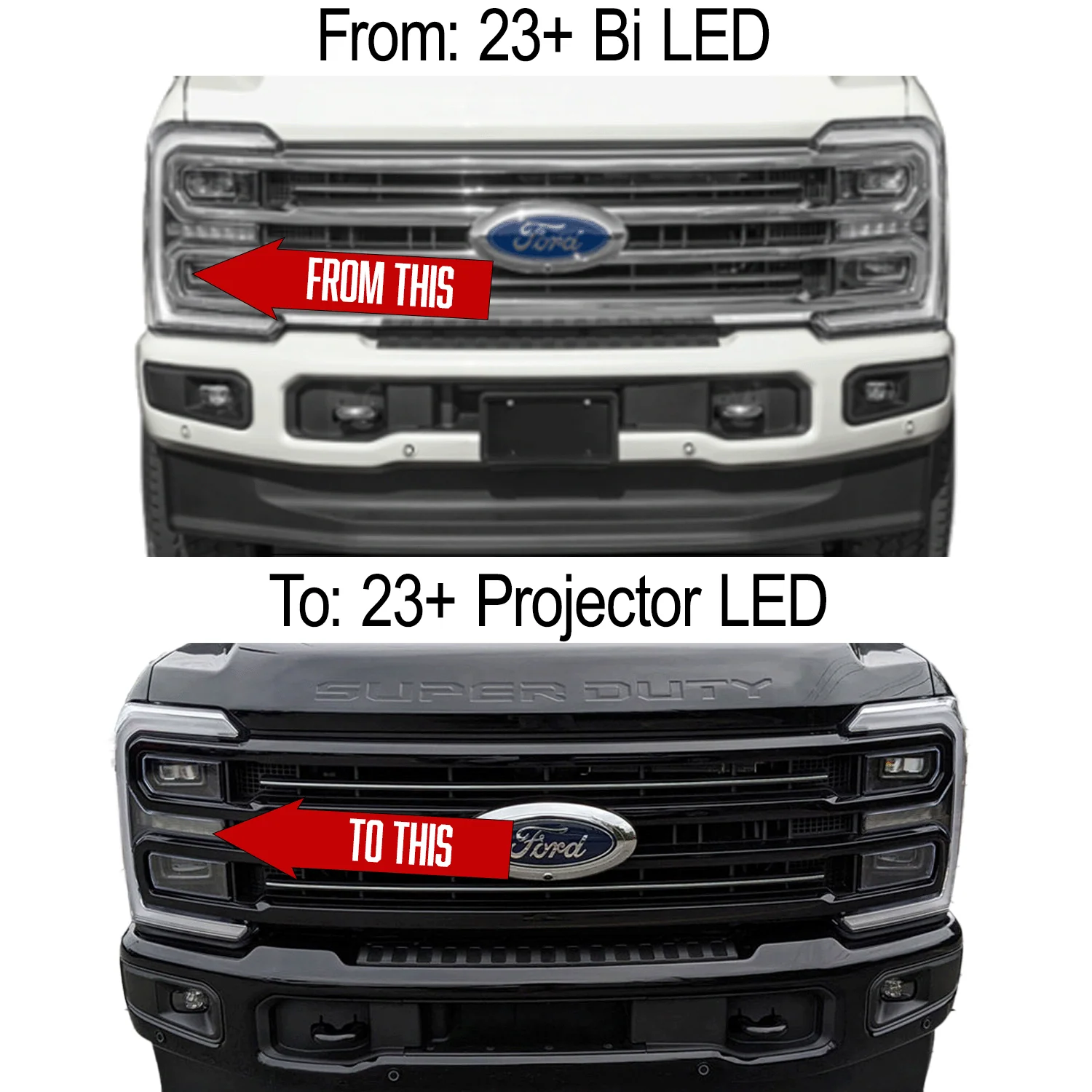 2023-2026+ Ford Super Duty LED Headlight Conversion Kit - Image 4