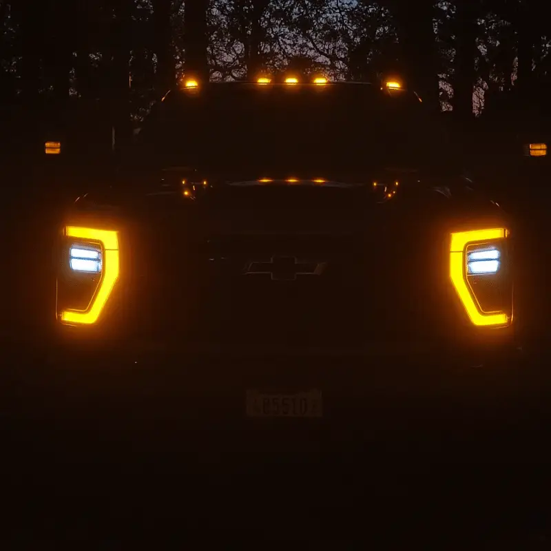 2024-2026+ Chevy Silverado HD 2500/3500 Amber DRL Headlight Harness Kit - Image 4