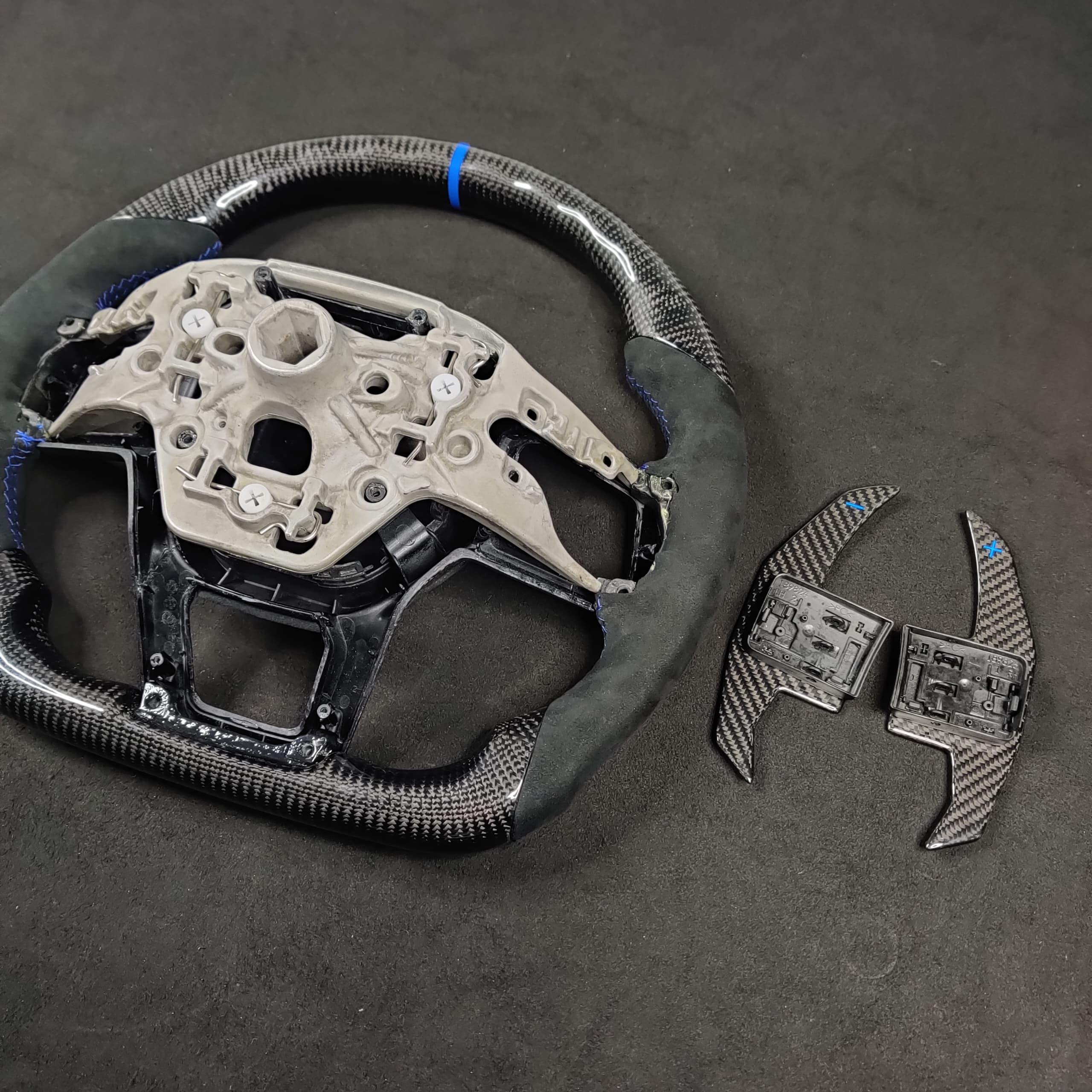 2024-2026+ Ford Mustang S650 Carbon Fiber LED Steering Wheel - Image 11