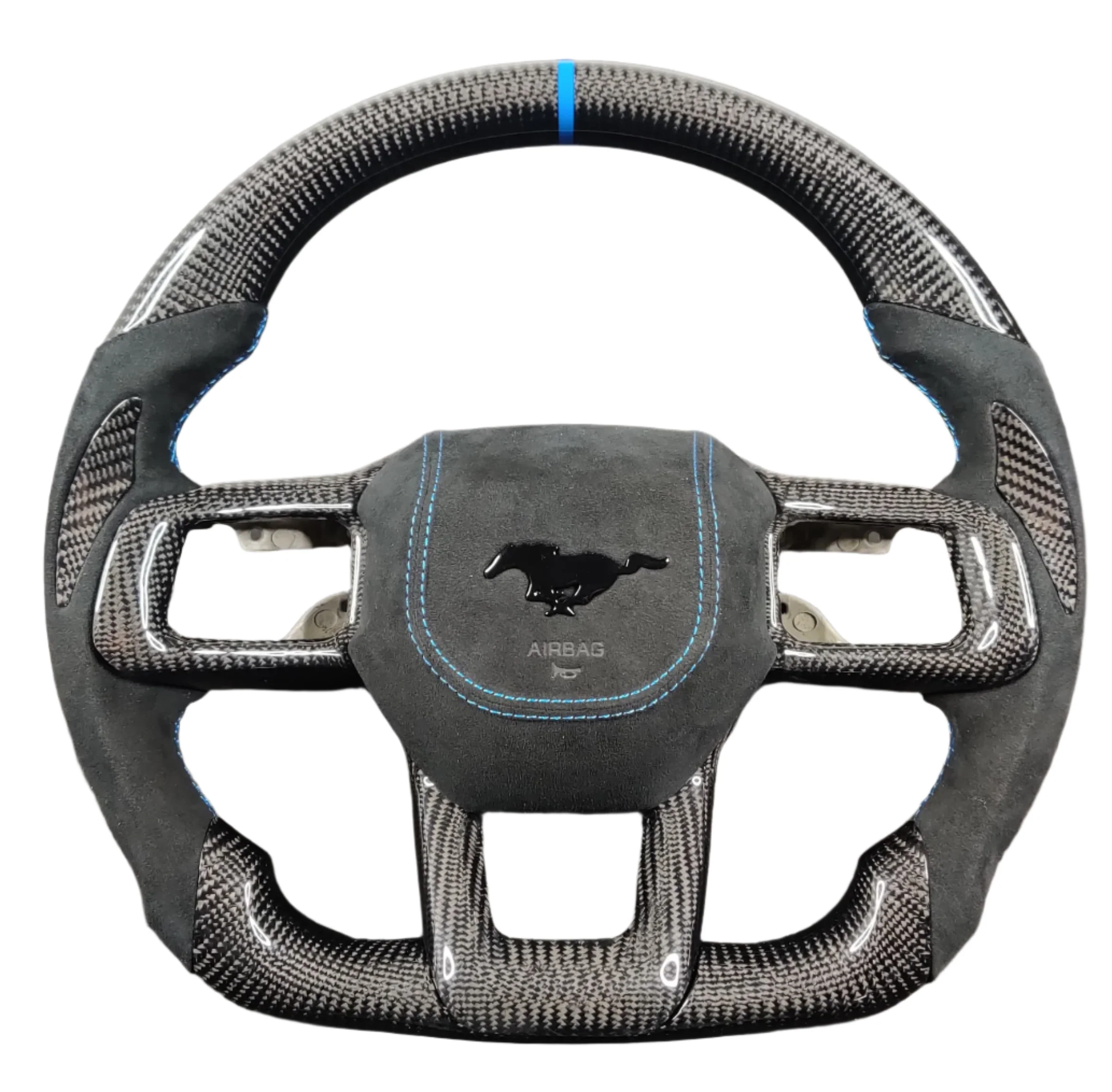 2024-2026+ Ford Mustang S650 Carbon Fiber LED Steering Wheel - Image 13