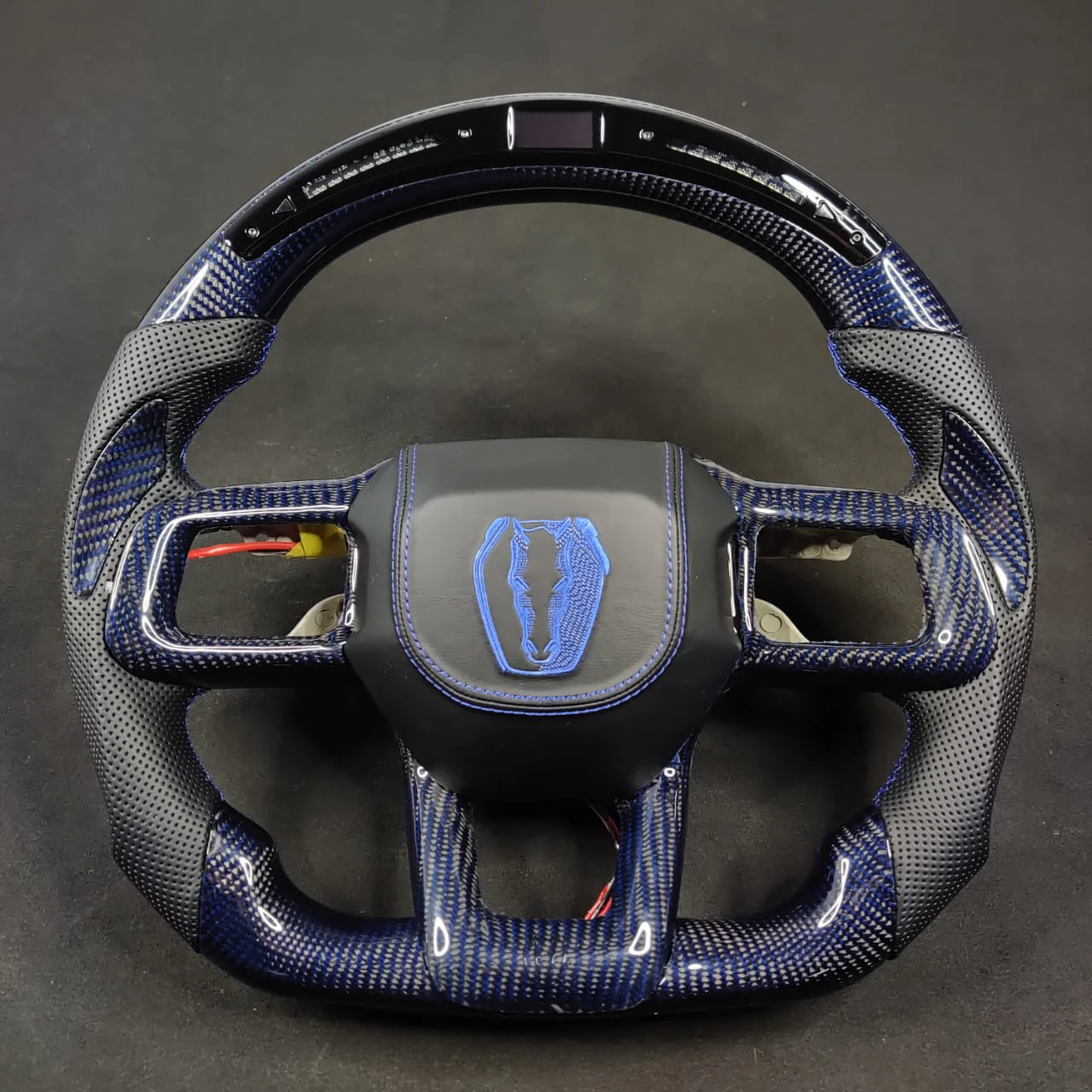 2024-2026+ Ford Mustang S650 Carbon Fiber LED Steering Wheel - Image 21