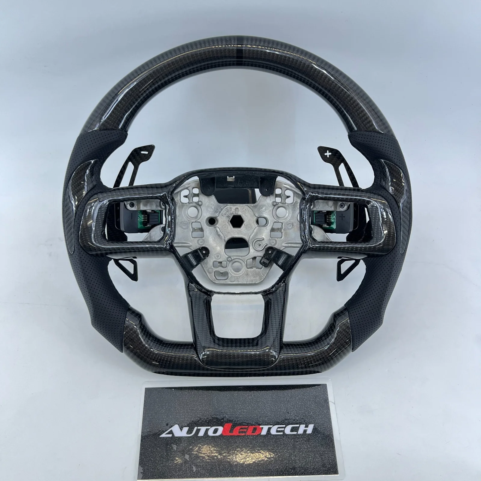 2024-2026+ Ford Mustang S650 Carbon Fiber LED Steering Wheel - Image 22