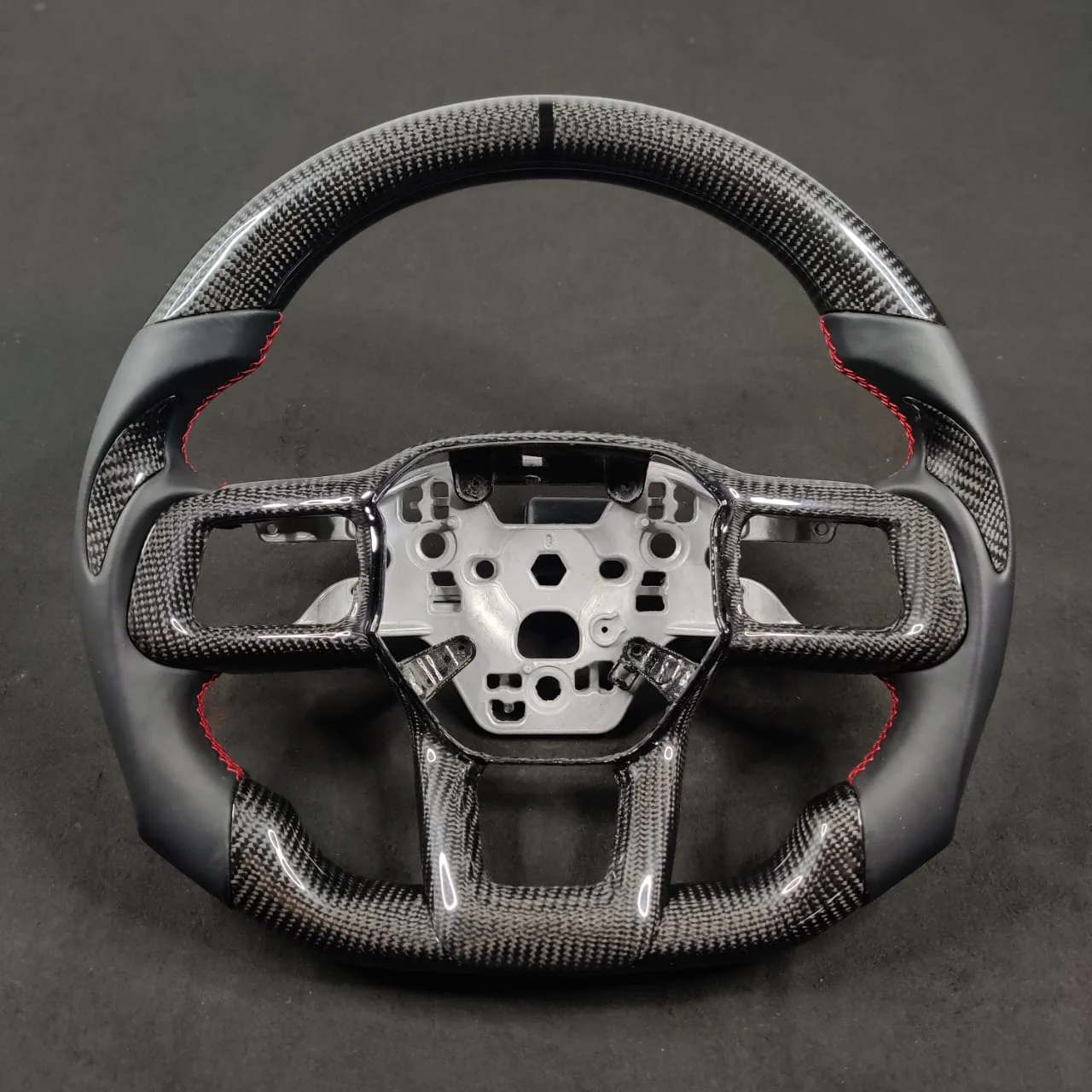 2024-2026+ Ford Mustang S650 Carbon Fiber LED Steering Wheel - Image 27