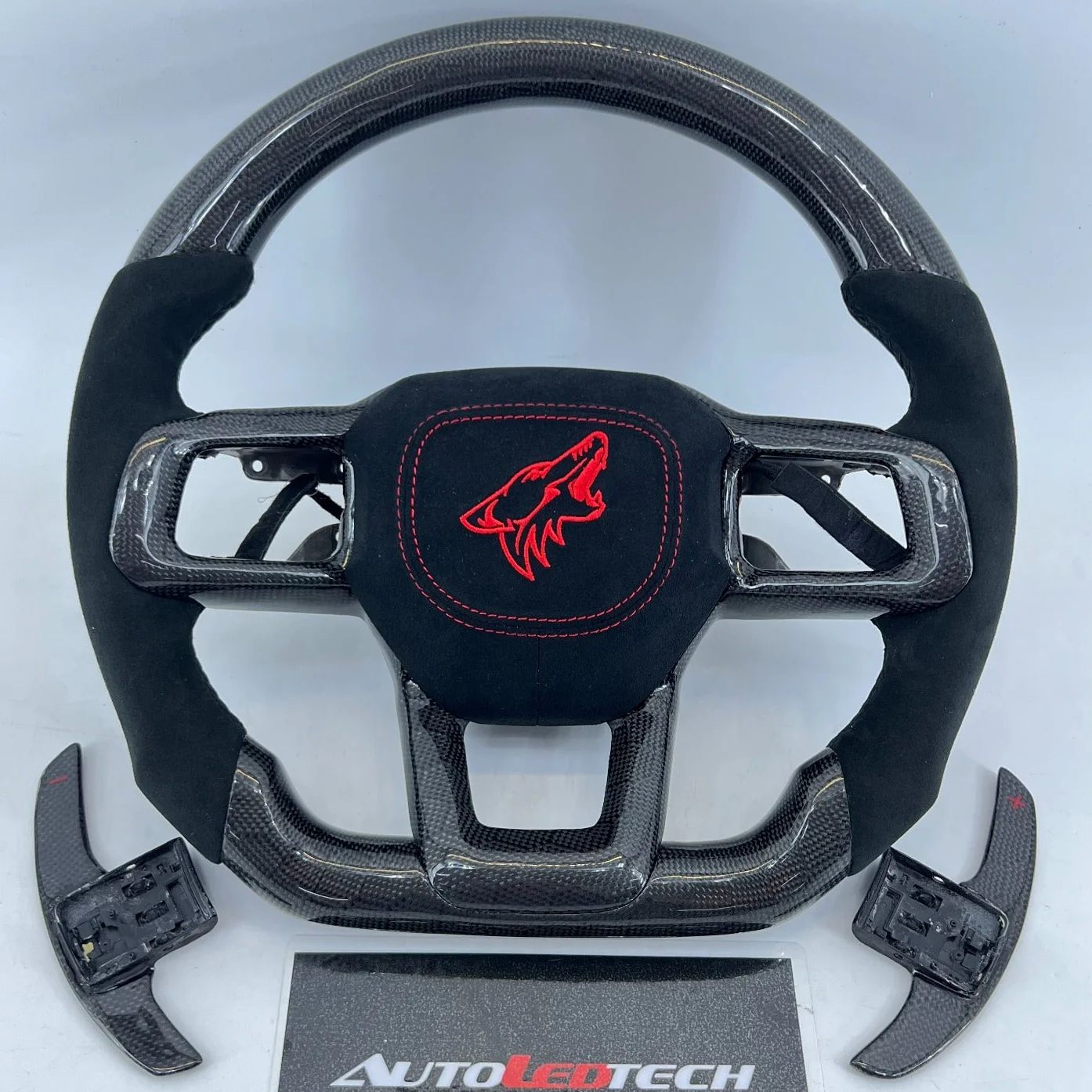 2024-2026+ Ford Mustang S650 Carbon Fiber LED Steering Wheel - Image 3