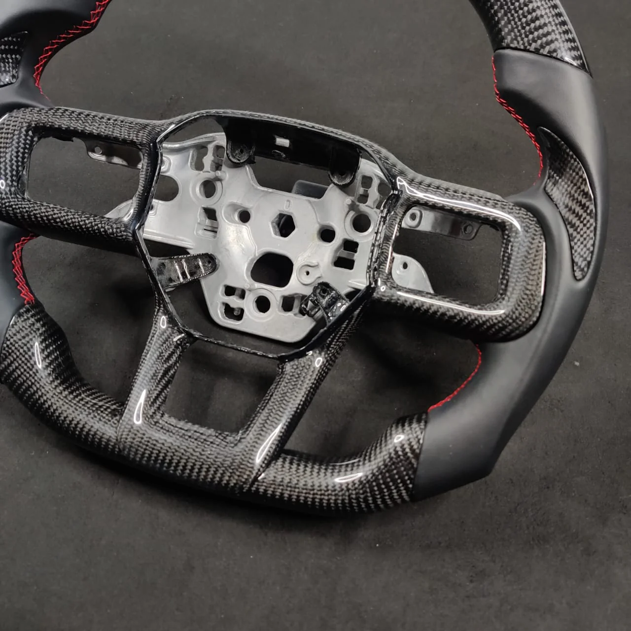 2024-2026+ Ford Mustang S650 Carbon Fiber LED Steering Wheel - Image 33