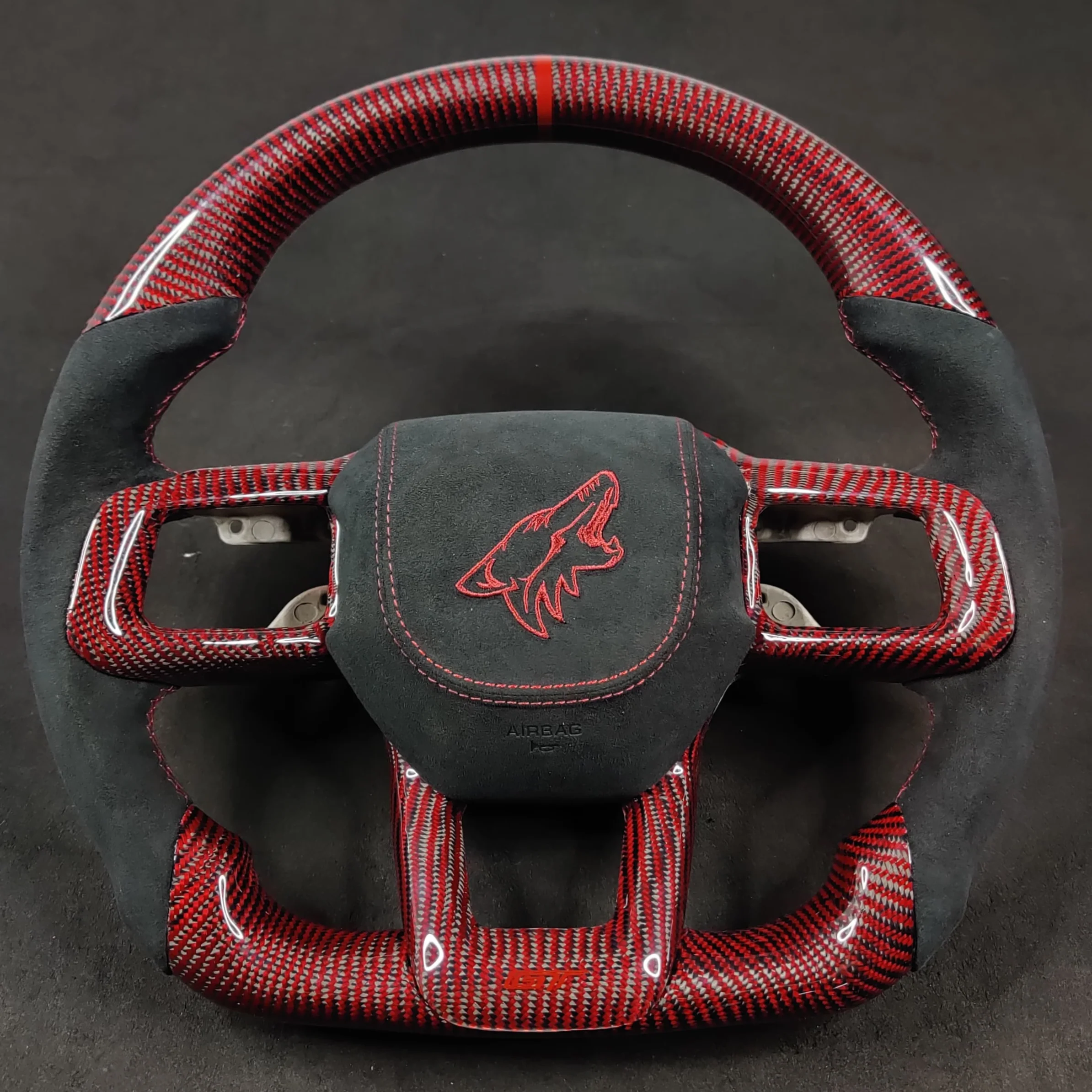 2024-2026+ Ford Mustang S650 Carbon Fiber LED Steering Wheel - Image 4