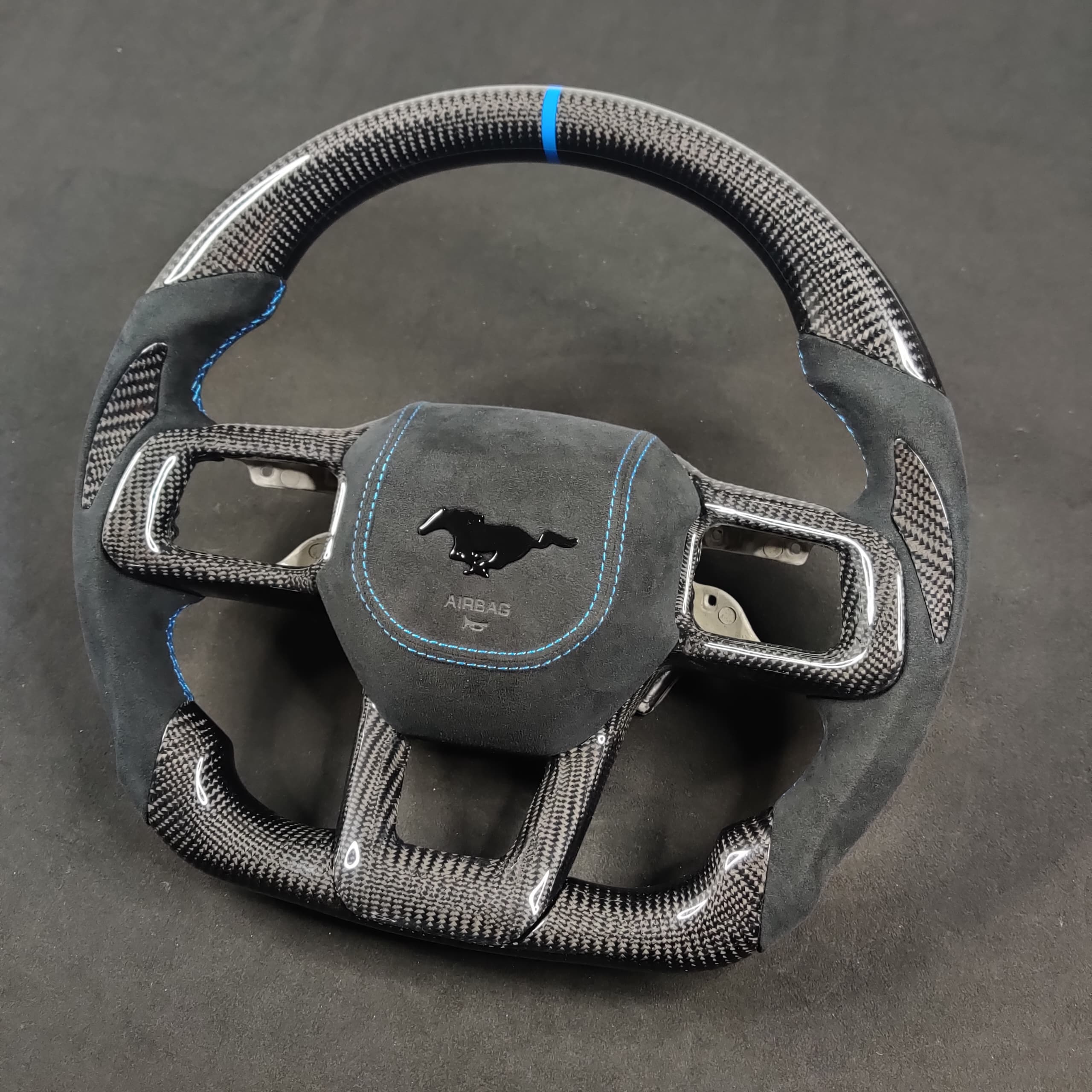 2024-2026+ Ford Mustang S650 Carbon Fiber LED Steering Wheel - Image 43