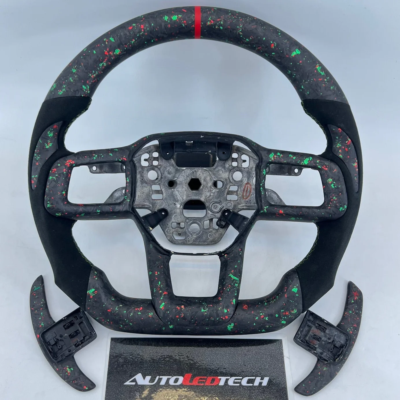 2024-2026+ Ford Mustang S650 Carbon Fiber LED Steering Wheel - Image 7