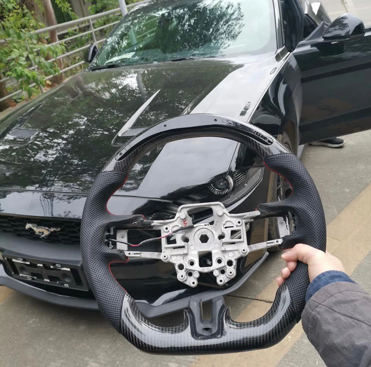 2024-2026+ Ford Mustang S650 Carbon Fiber LED Steering Wheel - Image 72