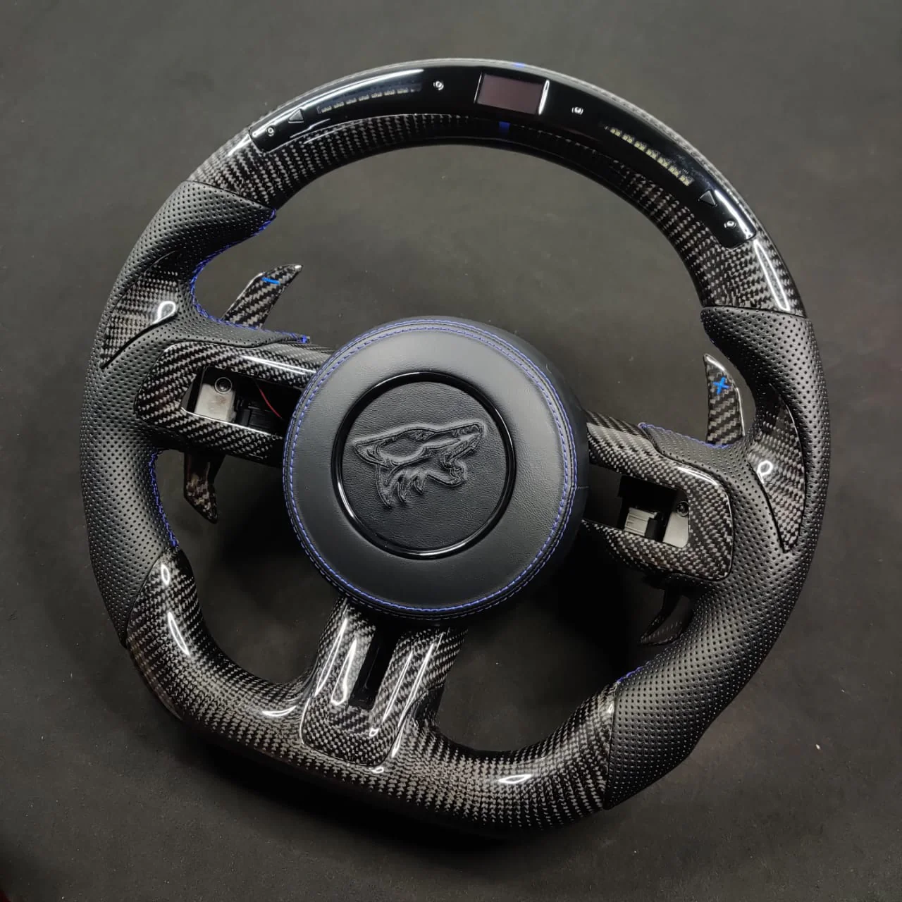2024-2026+ Ford Mustang S650 Carbon Fiber LED Steering Wheel - Image 76