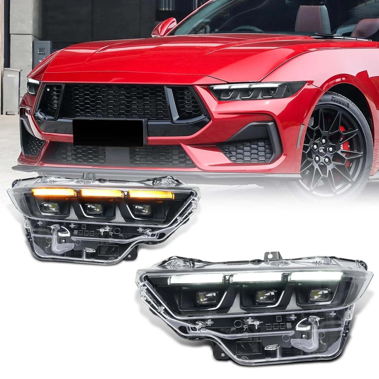 2024-2026+ Ford Mustang S650 RGB Flow Series LED DRL Headlights - Image 11