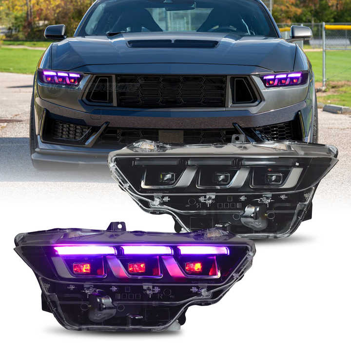 2024-2026+ Ford Mustang S650 RGB Flow Series LED DRL Headlights - Image 17