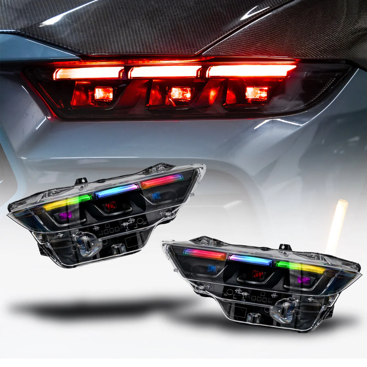 2024-2026+ Ford Mustang S650 RGB Flow Series LED DRL Headlights - Image 3
