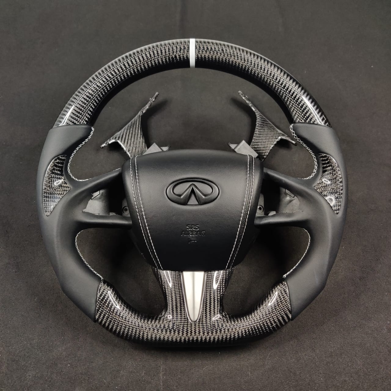 2013-2024 Infiniti Q50 Q60 Custom Carbon Fiber Steering Wheel - Image 27