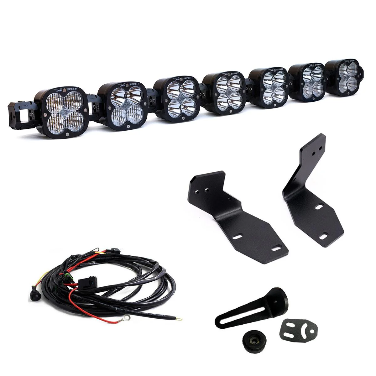 2023-2026+ Ford F250 Super Duty Baja Designs 7XL Linkable Bumper Light Kit - Image 3