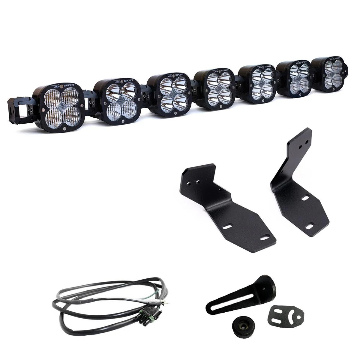 2023-2026+ Ford F250 Super Duty Baja Designs 7XL Linkable Bumper Light Kit - Image 4