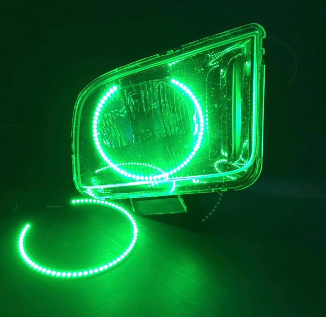 2005-2009 Ford Mustang RGBW Color-Chasing LED Halo Kit - Image 7