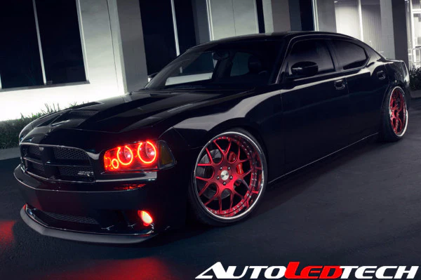 2005-2010 Dodge Charger RGBW Flow Series LED Halo Kit - Image 11