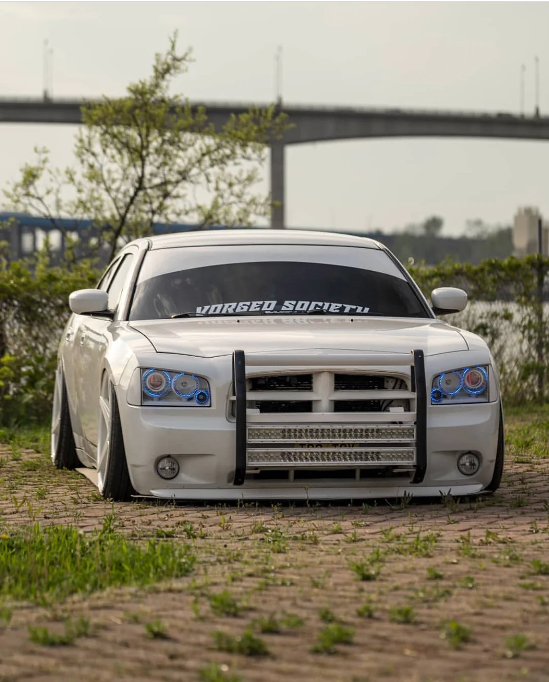 2005-2010 Dodge Charger RGBW Flow Series LED Halo Kit - Image 12