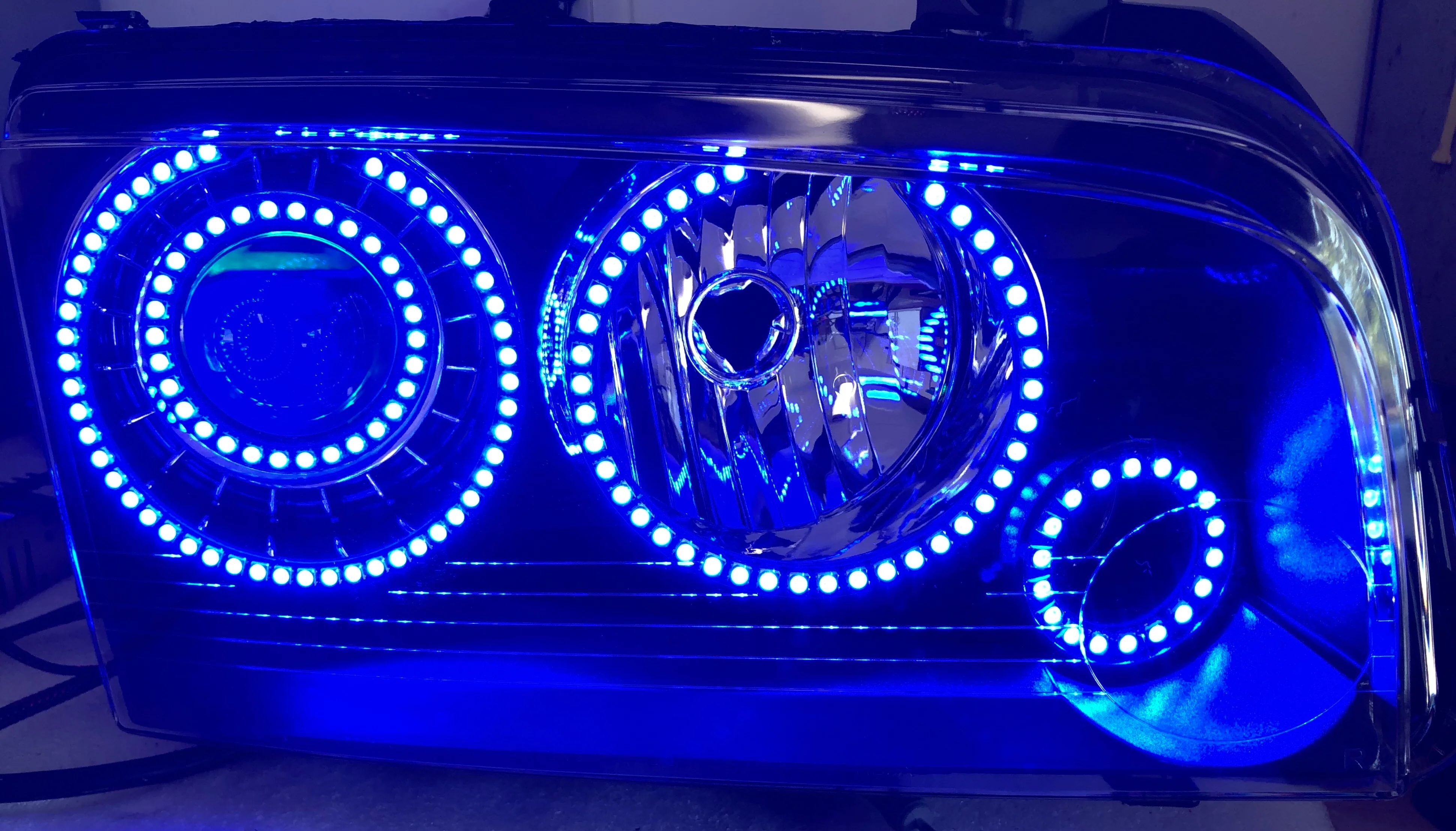 2005-2010 Dodge Charger RGBW Flow Series LED Halo Kit - Image 17