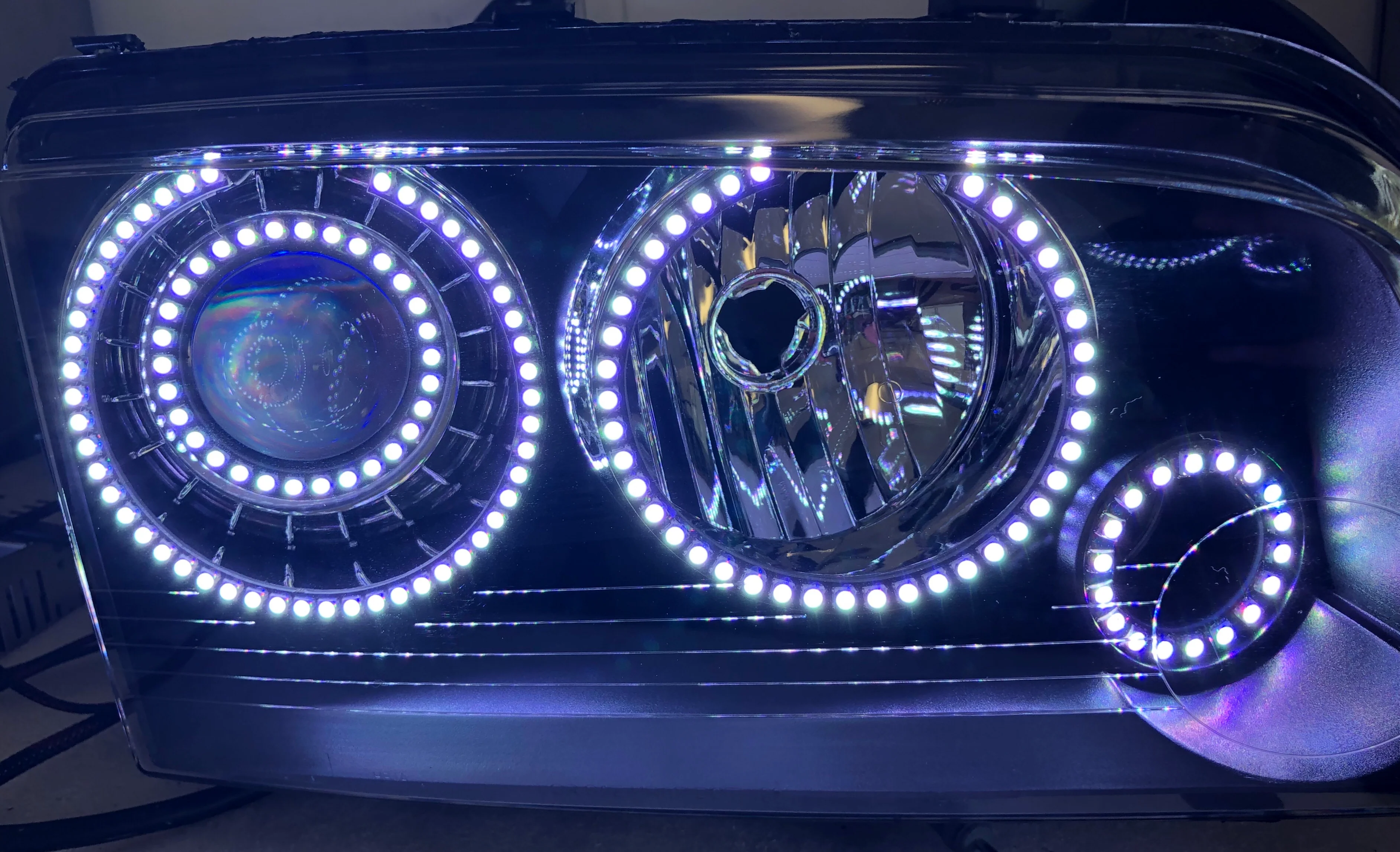 2005-2010 Dodge Charger RGBW Flow Series LED Halo Kit - Image 19