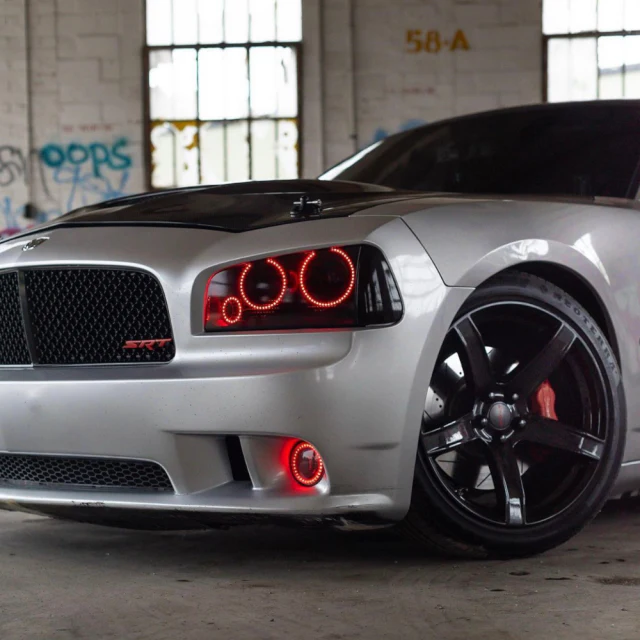 2005-2010 Dodge Charger RGBW Flow Series LED Halo Kit - Image 3
