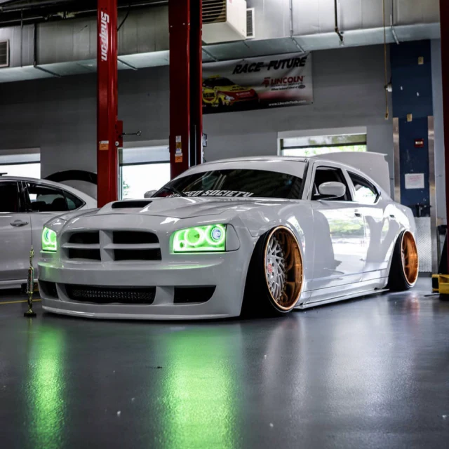 2005-2010 Dodge Charger RGBW Flow Series LED Halo Kit - Image 7