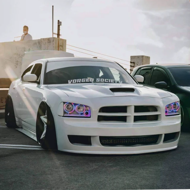 2005-2010 Dodge Charger RGBW Flow Series LED Halo Kit - Image 8