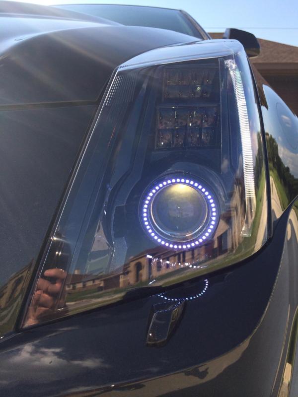 2008-2015 Cadillac CTS CTS-V RGBW Flow Series LED Halo DRL Kit - Image 6