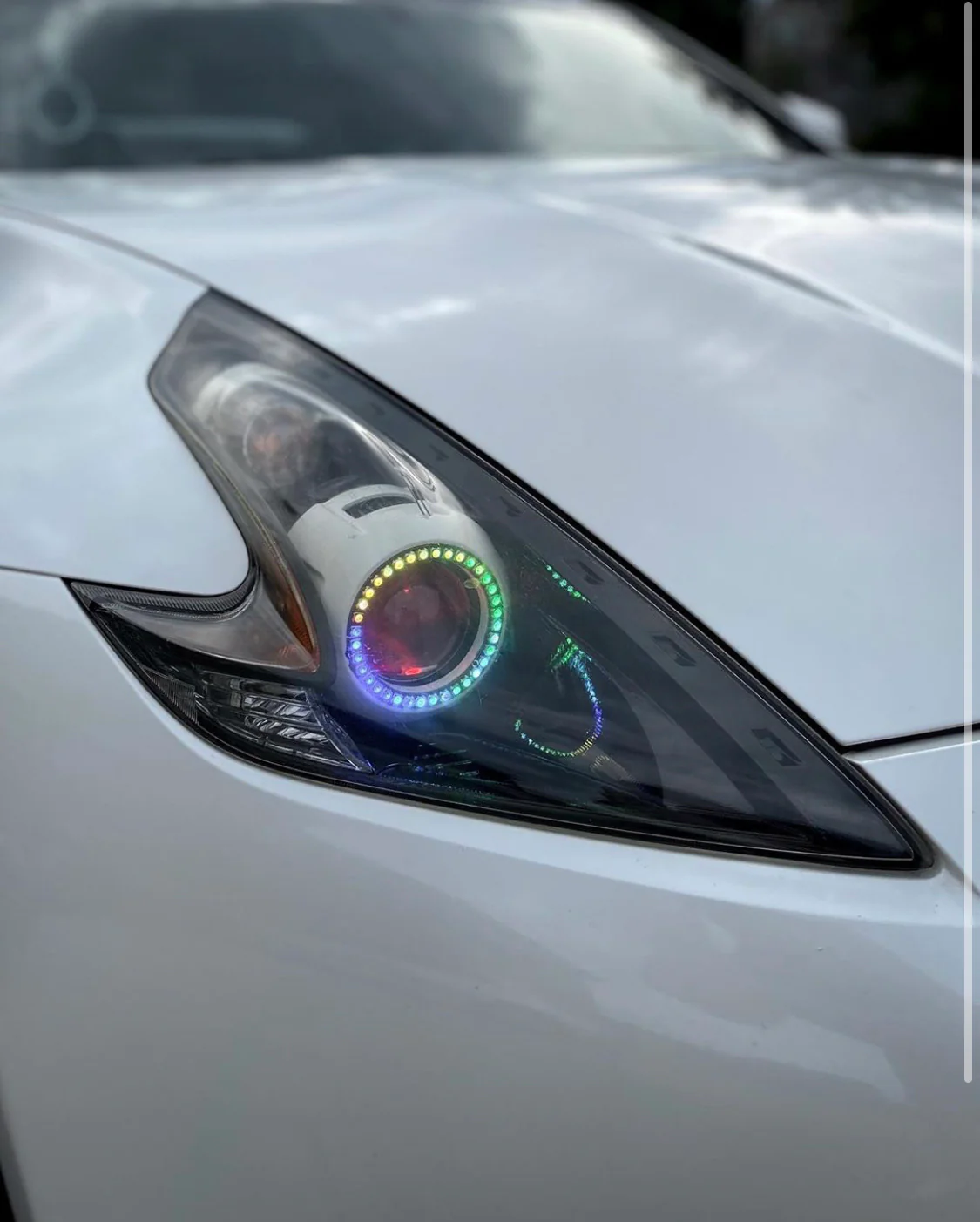 2009-2020 Nissan 370z RGBW Flow Series LED Halo Kit - Image 6