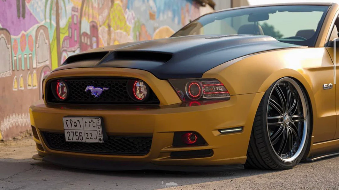 2011-2014 Ford Mustang RGBW Flow Series LED Projector Halo Kit - Image 13