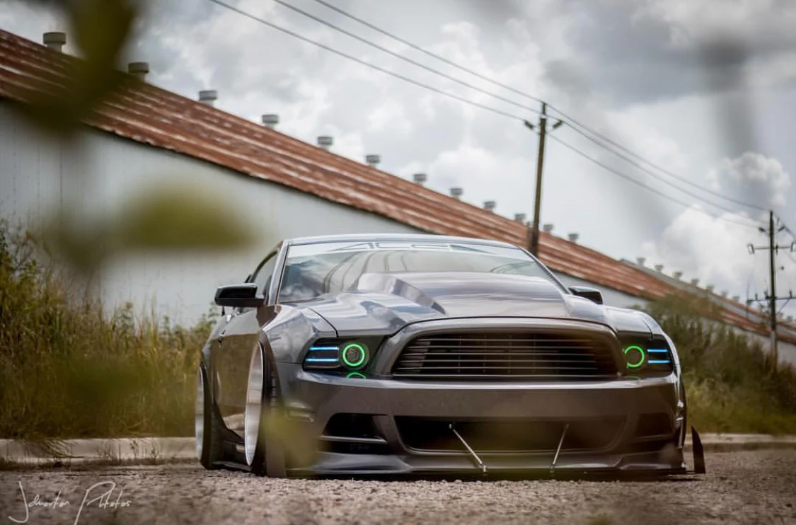 2011-2014 Ford Mustang RGBW Flow Series LED Projector Halo Kit - Image 5