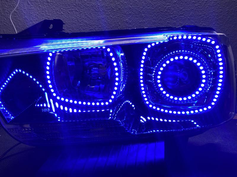2011-2014 Dodge Charger RGBW Flow Series LED Halo Kit - Image 11