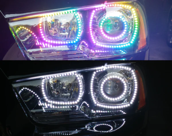 2011-2014 Dodge Charger RGBW Flow Series LED Halo Kit - Image 13