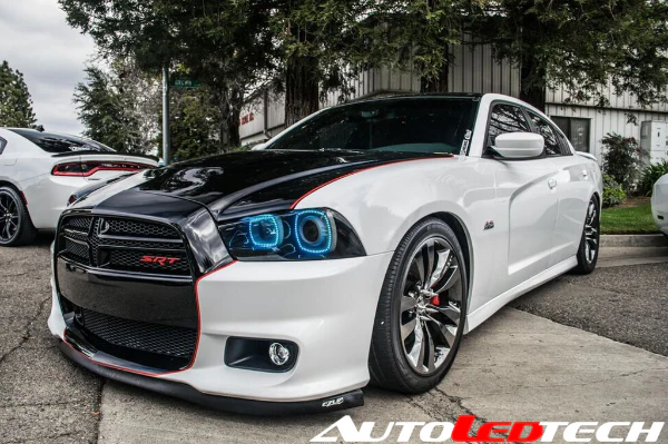 2011-2014 Dodge Charger RGBW Flow Series LED Halo Kit - Image 15