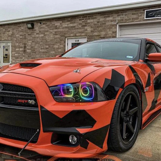 2011-2014 Dodge Charger RGBW Flow Series LED Halo Kit - Image 3