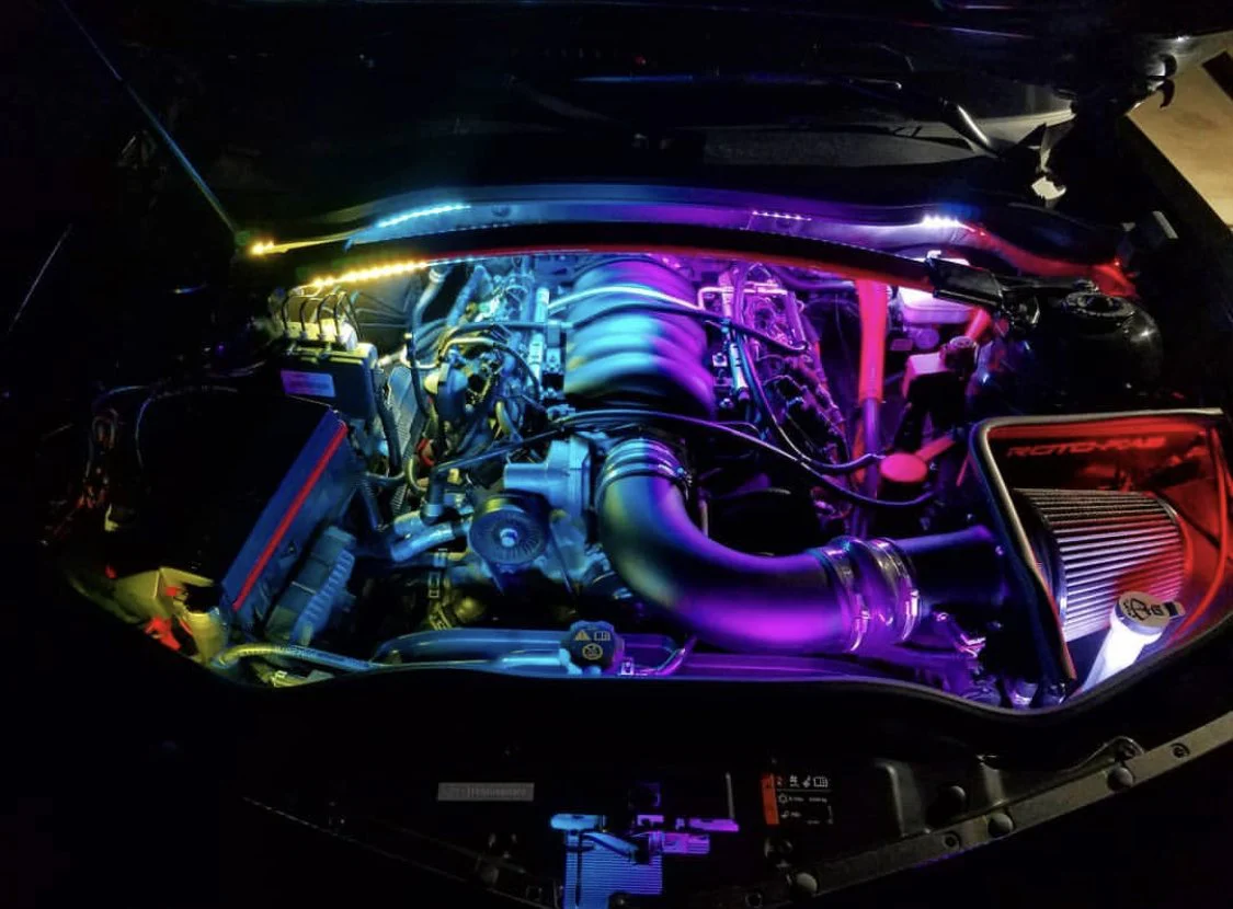 RGBW Flow Series Color-Changing LED Engine Bay Lighting Strips Kit - Image 3