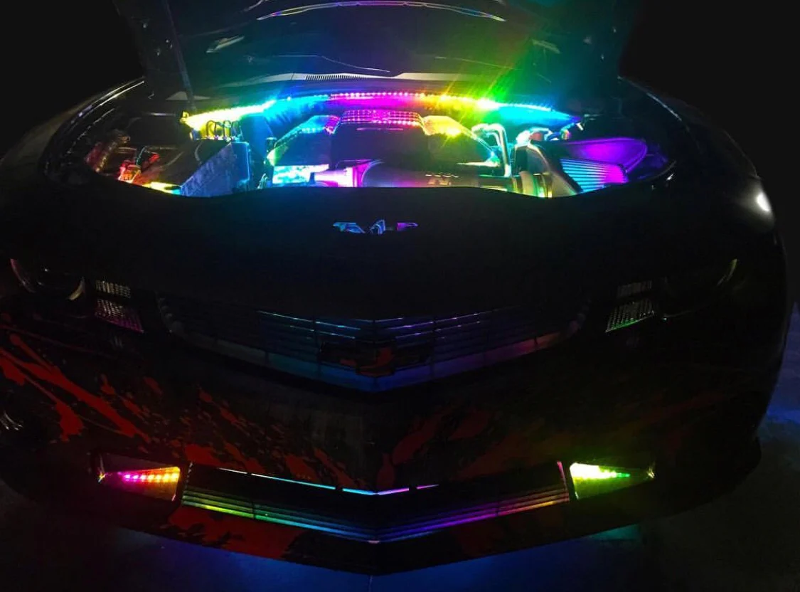 RGBW Flow Series Color-Changing LED Engine Bay Lighting Strips Kit - Image 5